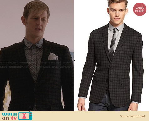 Bar III Charcoat Check Sports Jacket worn by Gabriel Mann on Revenge