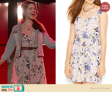 Bar III Floral A-Line Dress worn by Katie Stevens on Faking It