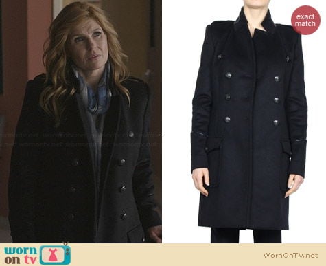 Barbara Bui Military Coat worn by Rayna James on Nashville