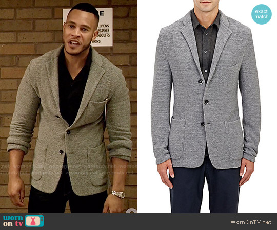 Berna Venezia Seed-Stitched Three-Button Sportcoat worn by Andre on Empire