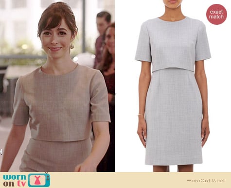 Barneys New York Layered Sheath Dress worn by Cristin Milioti on A to Z