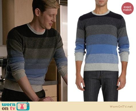 Barneys New York Multi Stripe Knit Sweater worn by Gabriel Mann on Revenge