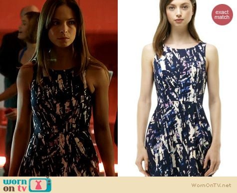 BATB Fashion: Club Monaco Lanna Printed Dress worn by Kristin Kreuk