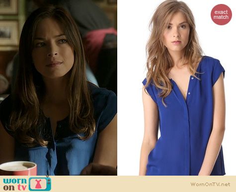 BATB Fashion: Joie Dimante Top in blue worn by Kristen Kreuk