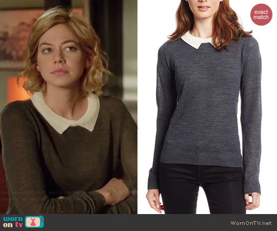 BB Dakota Fine Gauge Collared Sweater worn by Analeigh Tipton on Manhattan Love Story