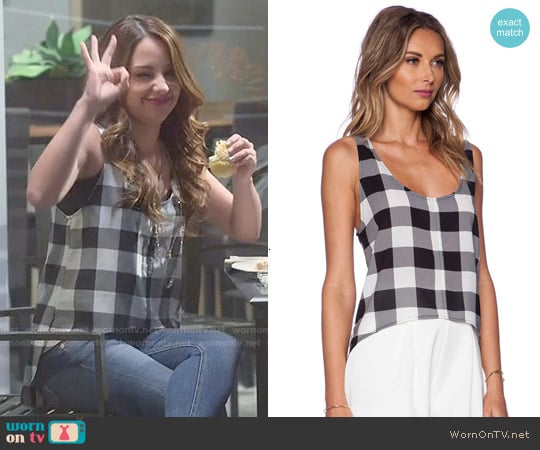 BB Dakota Lakota Tank worn by Sofia Rodriguez (Aimee Carrero) on Young and Hungry