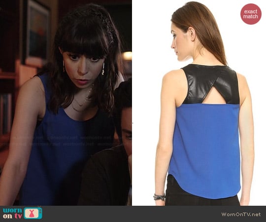 BB Dakota Westmore Tank in Classic Blue worn by Cristin Milioti on A to Z