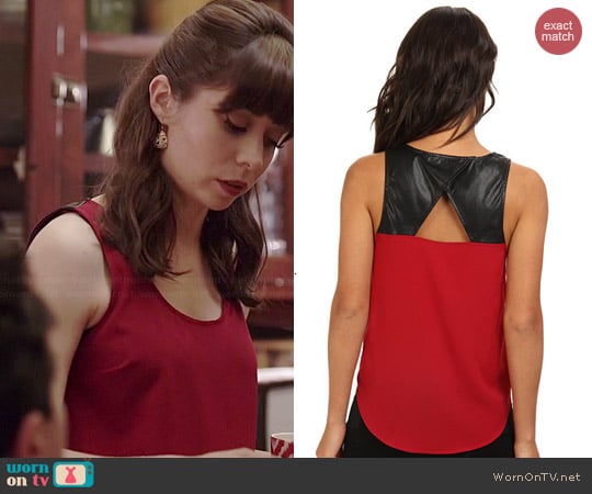 BB Dakota Westmore Tank in Chilli Pepper worn by Cristin Milioti on A to Z