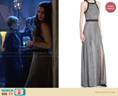 BcbGeneration Back Cutout Maxi Dress worn by Danielle Campbell on The Originals