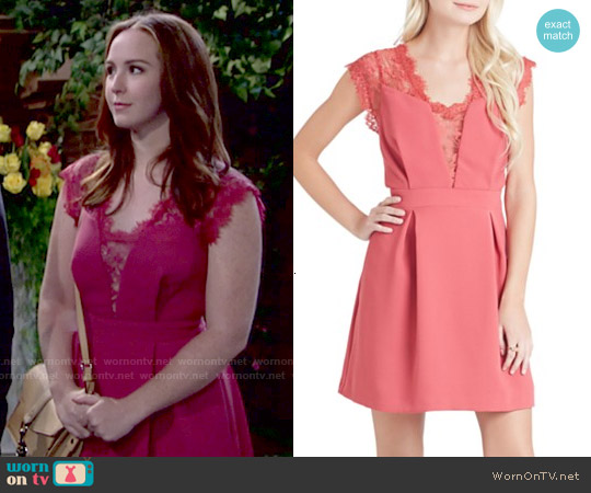 Bcbgeneration Lace Dress worn by Mariah Copeland (Camryn Grimes) on The Young and the Restless