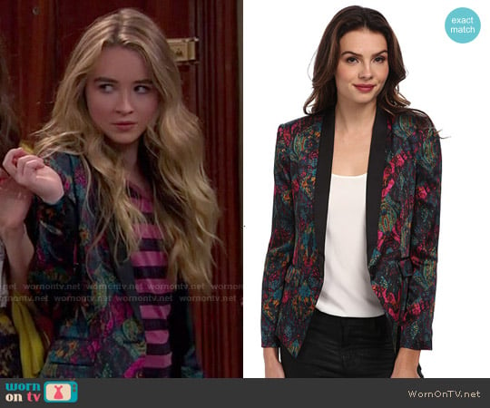 Bcbgeneration Shell Collar Blazer worn by Maya Hart (Sabrina Carpenter) on Girl Meets World