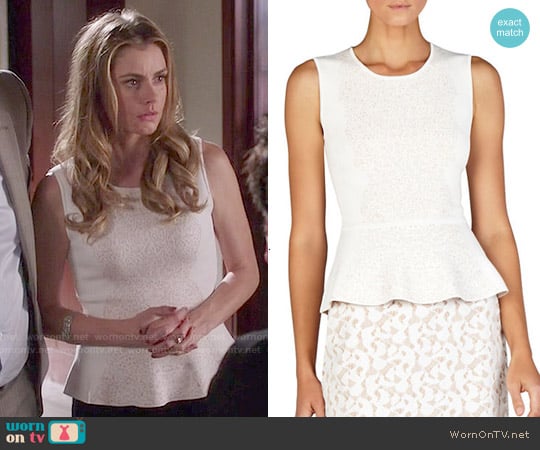 Bcbgmaxazria Alyonya Lace Top worn by Taylor Stappord (Brianna Brown) on Devious Maids