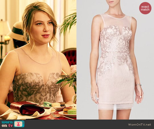 Bcbgmaxazria Abigail Illusion Dress worn by Zoe Levin on Red Band Society