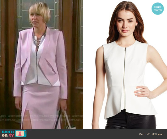 Bcbgmaxazria Abrielle Peplum Top worn by Nicole Walker (Arianne Zucker) on Days of our Lives