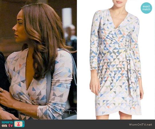 Bcbgmaxazria Adele Triangle Print Dress worn by April Malloy (Rochelle Aytes) on Mistresses