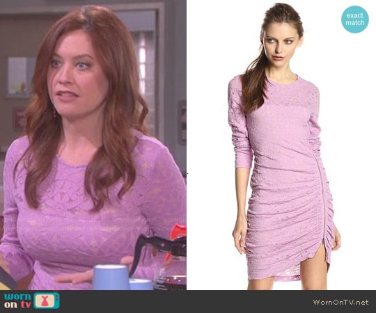 bcbgmaxazria 'Alesendra' Dress in Orchid Haze worn by Serena Mason (Melissa Archer) on Days of our Lives