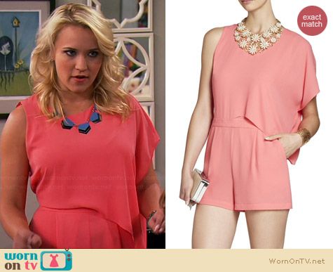 Bcbgmaxazria Ambrose Romper worn by Emily Osment on Young & Hungry