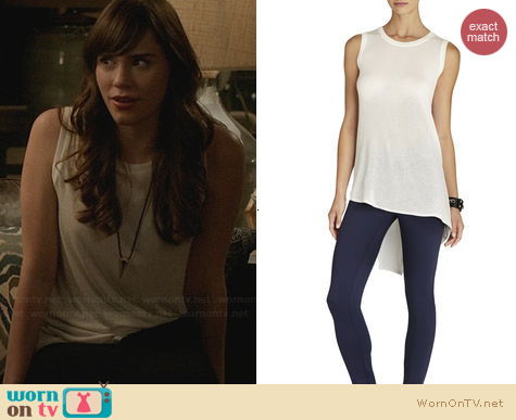 Bcbgmaxazria Sleeveless Asymmetrical T-Shirt worn by Christa Allen on Revenge