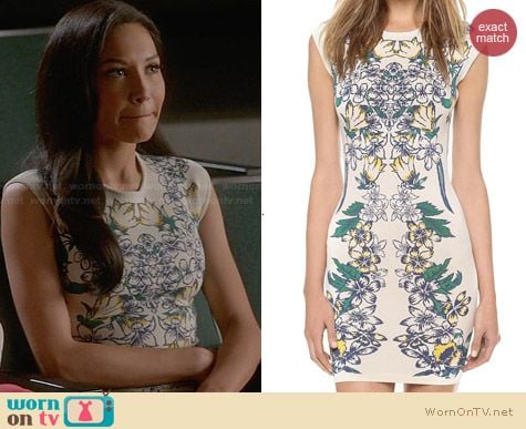 Bcbgmaxazria Ellena Dress in Tiger Lily worn by Naya Rivera on Glee