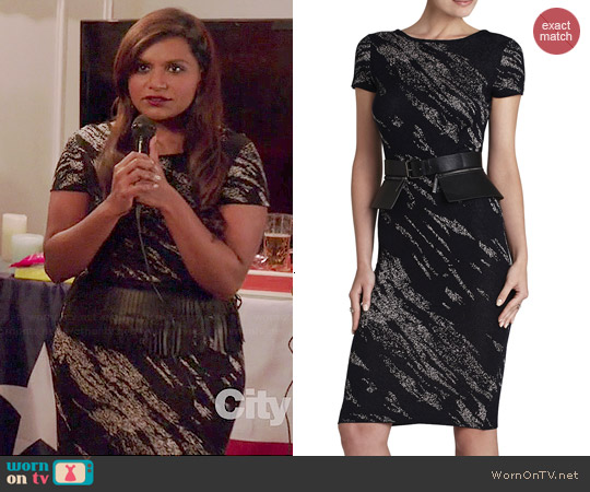 Bcbgmaxazria Jackee Dress worn by Mindy Kaling on The Mindy Project