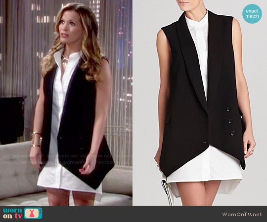 Bcbgmaxazria  'Justyne' Sleeveless Shirt Dress worn by Chelsea Lawson (Melissa Claire Egan) on The Young and the Restless