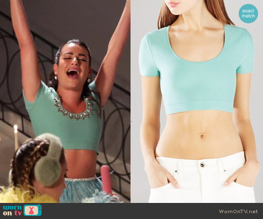 Bcbgmaxazria Maressa Crop Top worn by Hester Ulrich (Lea Michele) on Scream Queens