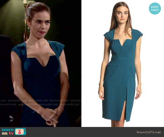 Bcbgmaxazria Moss Dress worn by Victoria Newman (Amelia Heinle) on The Young and the Restless