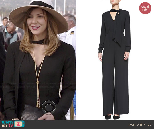 Bcbgmaxazria Sabrinah Jumpsuit worn by Katharine McPhee on Scorpion