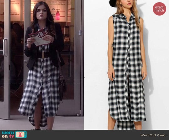 BDG Grunge Sleeveless Maxi Tunic worn by Lucy Hale on PLL