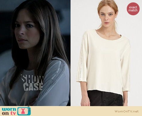 Beauty and the Beast Fashion: Rag & Bone Stretch Silk Top worn by Kirstin Kreuk