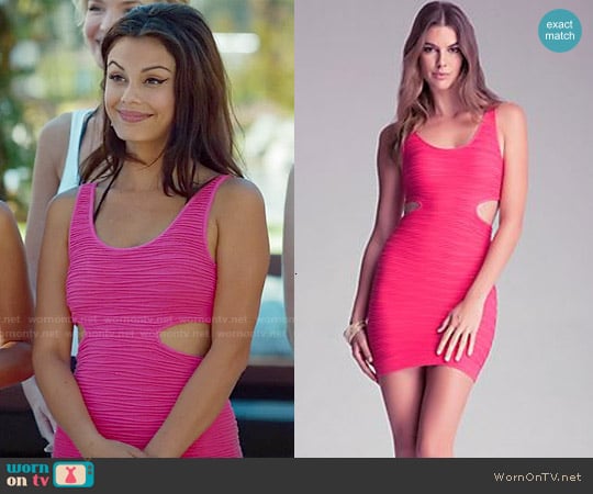 Bebe Cutout Bodycon Tank Dress worn by Grace (Nathalie Kelley) on UnReal