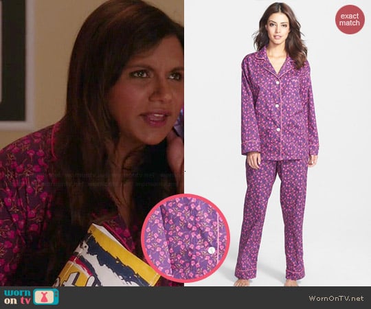 BedHead Purple Petunia Pajamas worn by Mindy Kaling on The Mindy Project