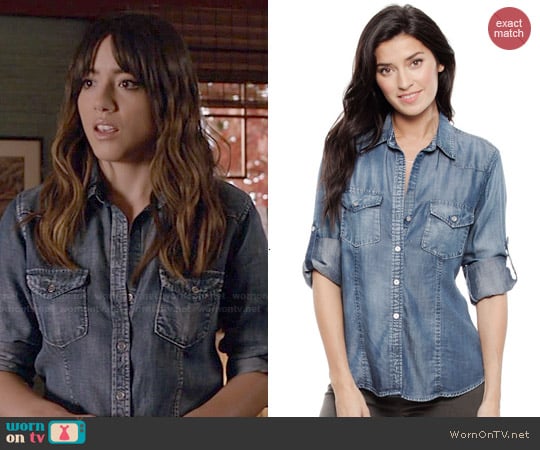 Bella Dahl Fitted Shirt worn by Skye/Daisy (Chloe Bennet) on Agents of SHIELD