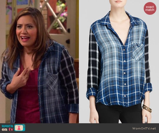 Bella Dahl Mixed Plaid Shirt worn by Cristela (Cristela Alonzo) on Cristela