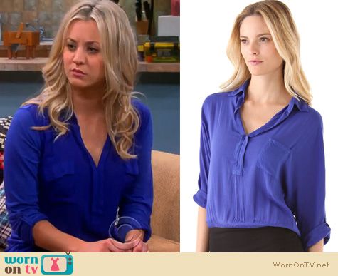 Big Bang Theory Fashion: Penny's blue shirt by Splendid