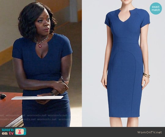 Black Halo Gypsy Rose Sheath in Cruise worn by Annalise Keating (Viola Davis) on How to Get Away with Murder