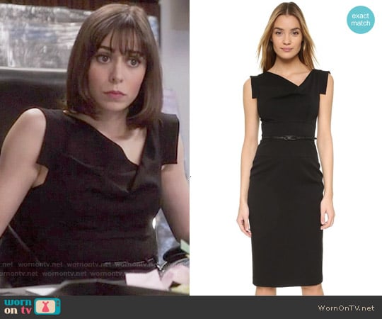 Black Halo Jackie O Dress worn by Whitney (Cristin Milioti) on The Mindy Project