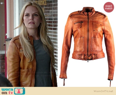 Blur Leather Elit Jacket worn by Jennifer Morrison on OUAT