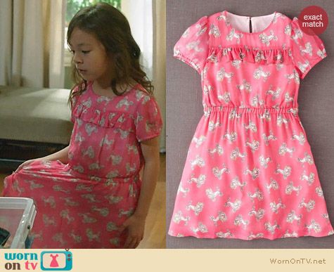 Boden Pink Poodle Dress worn by Aubrey Anderson-Emmons on Modern Family