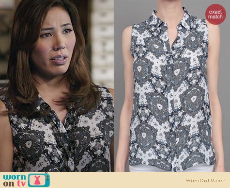 Bones Fashion: A.L.C Mackay top worn by Michaela Conlin