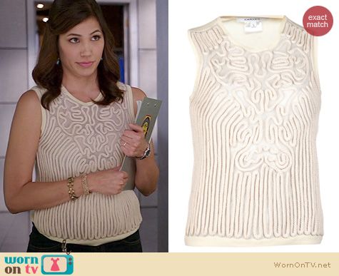 Bones Fashion: Carven Rope Tank worn by Michaela Conlin