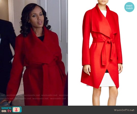 Boss Catifa Wool Cashmere Coat worn by Olivia Pope (Kerry Washington) on Scandal