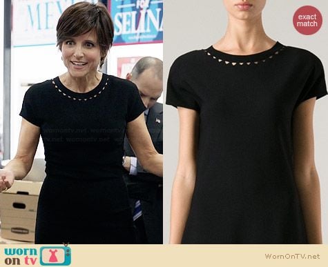 Bottega Veneta Diamond Cutout Collar Dress worn by Julia Louis Dreyfus on Veep