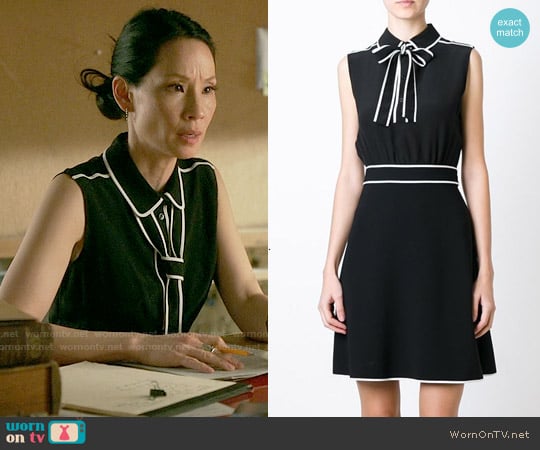 Boutique Moschino Bow Detail Dress worn by Joan Watson (Lucy Liu) on Elementary