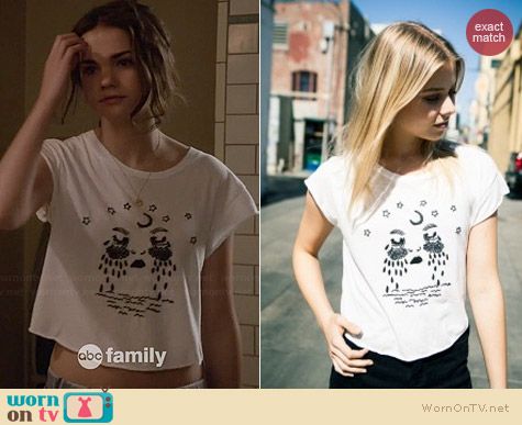 Brandy Melville Elin Moon Tears Top by Brain Foetus worn by Maia Mitchell on The Fosters