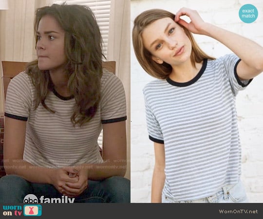 Brandy Melville Striped Nadine Top worn by Callie Jacob (Maia Mitchell) on The Fosters