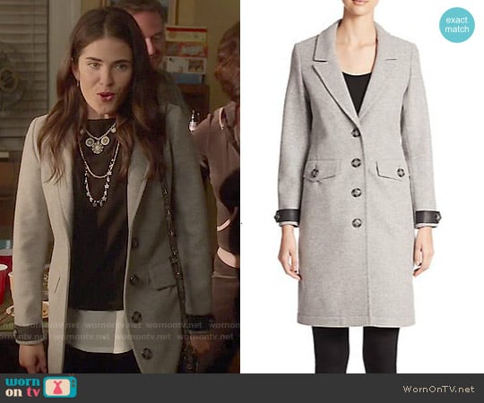 Burberry Brit Steadleigh Wool and Cashmere Coat worn by Laurel Castillo (Karla Souza) on How to Get Away with Murder