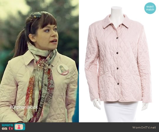 Burberry Quilted Snap Button Jacket worn by Alison Hendrix (Tatiana Maslany) on Orphan Black