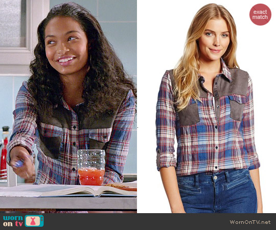 C&C California Nomadic Button Down Shirt worn by Yara Shahidi on Blackish