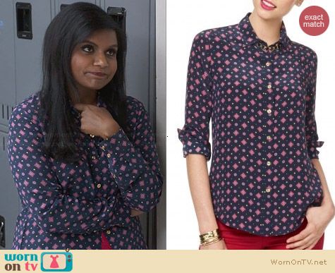 C Wonder Foulard Silk Shirt worn by Mindy Kaling on The Mindy Project